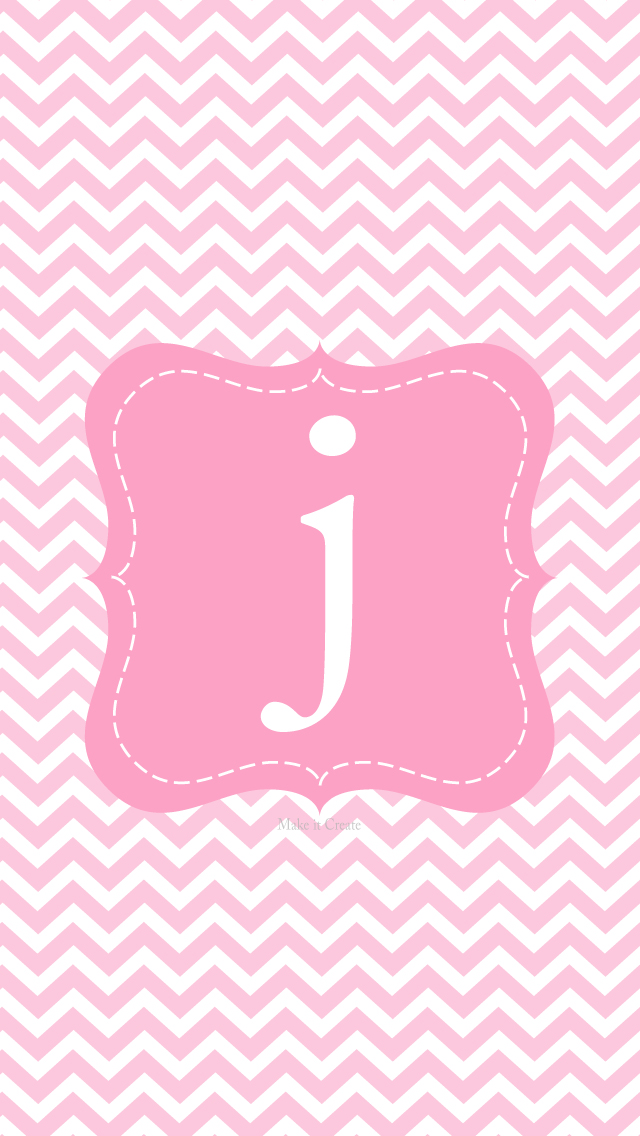 Create Printables Background Wallpaper iPhone Chevron Initial