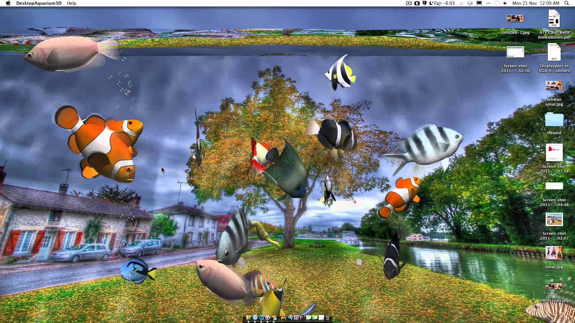 Desktop Aquarium 3D Live Wallpaper on Imac