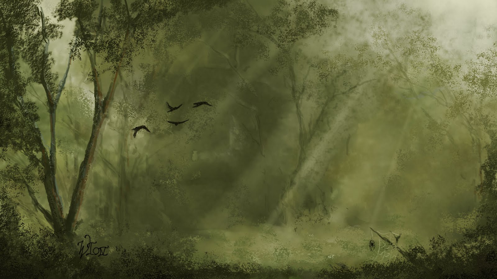 Allt Er Frosi Ti Gor Forest Background For Hobbitin5