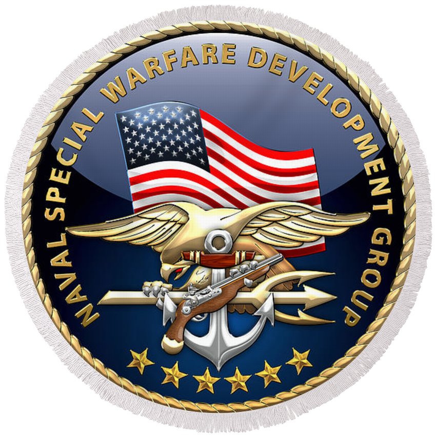 Naval Special Warfare Development Group Devgru Emblem On Black