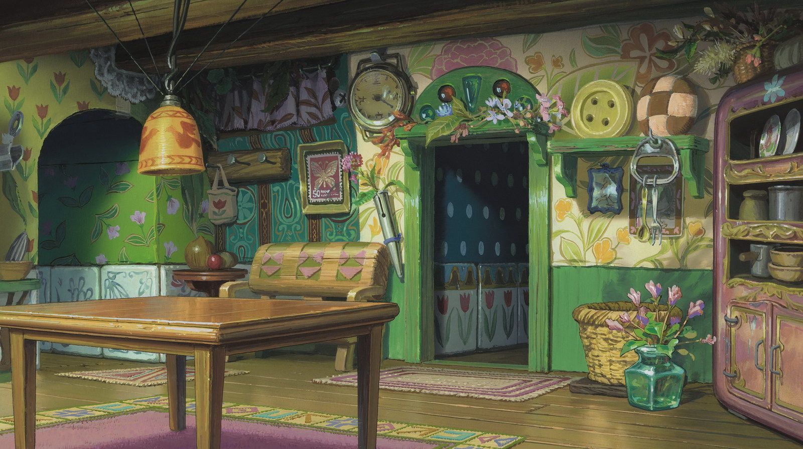 Arrietty kitchen anime ghibli Studio ghibli background Studio 1600x895