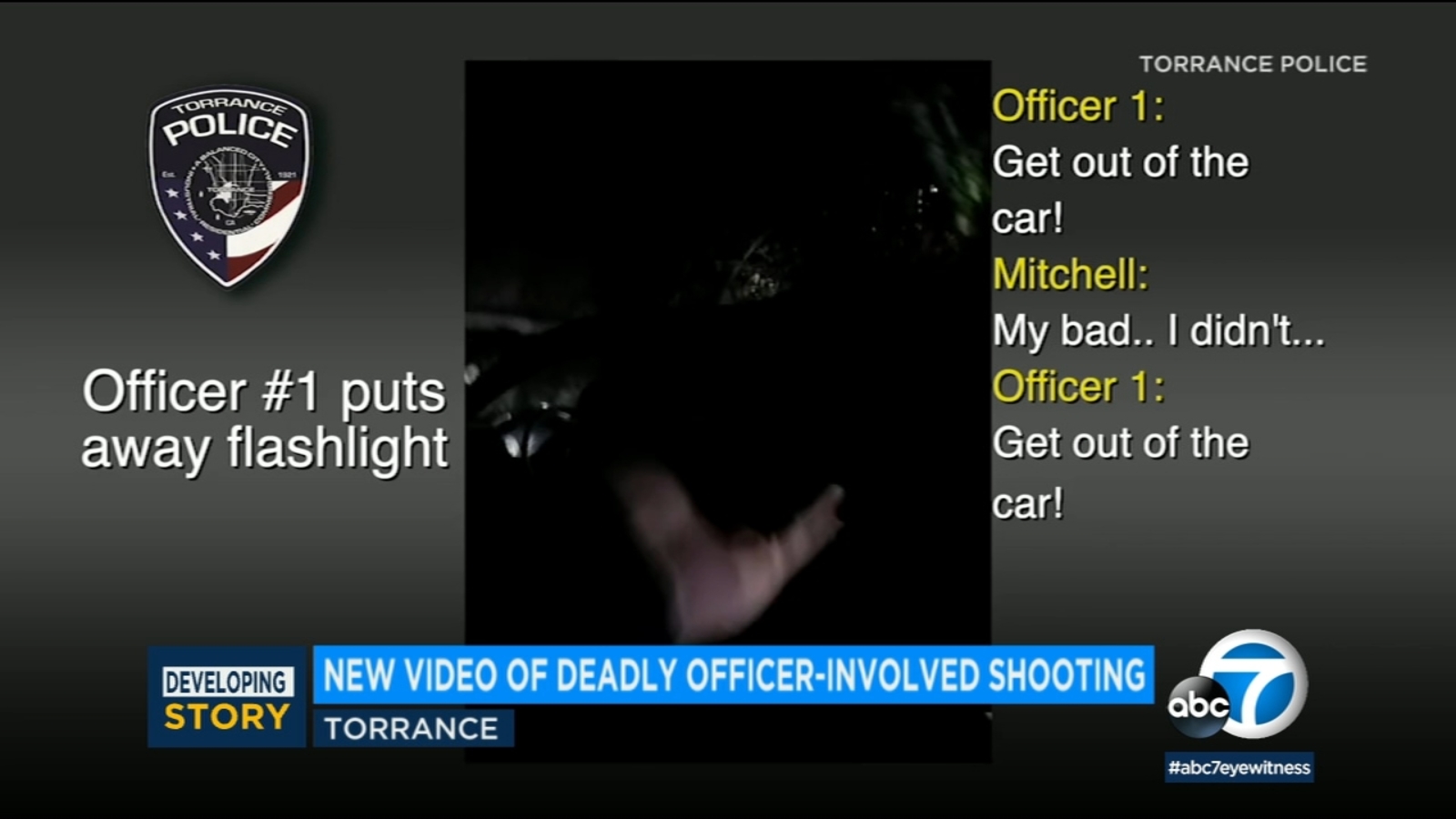 Bodycam video released in Torrance officer involved shooting that