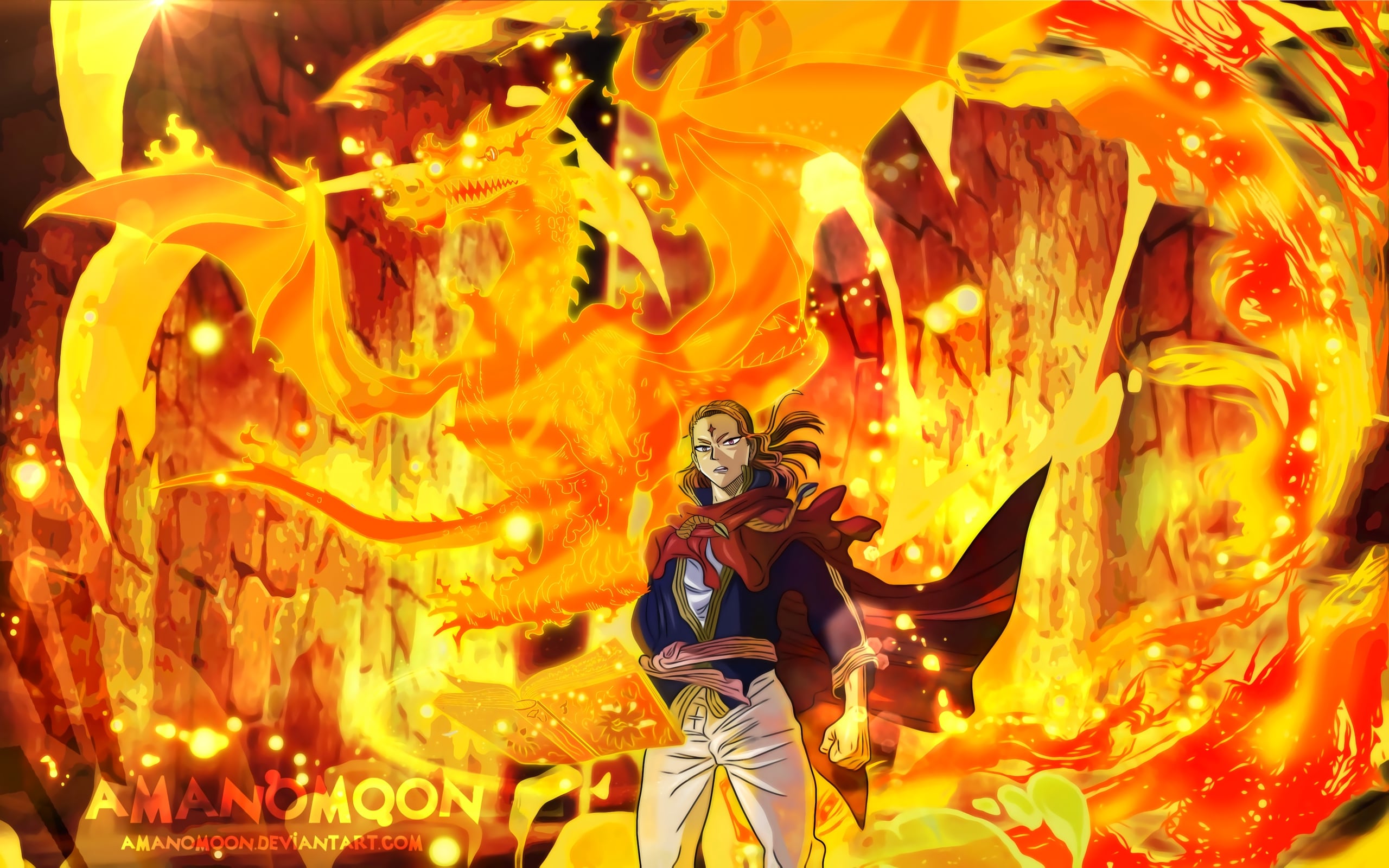 Wallpaper Of Anime Fuegoleon Vermillion Black Clover Background