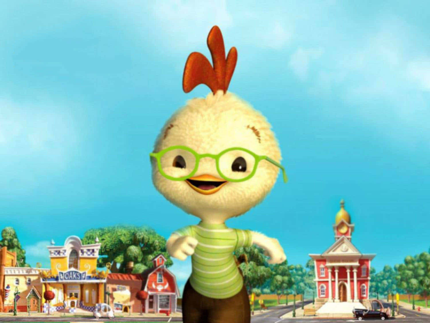 Chicken Little Panicking Wallpaper