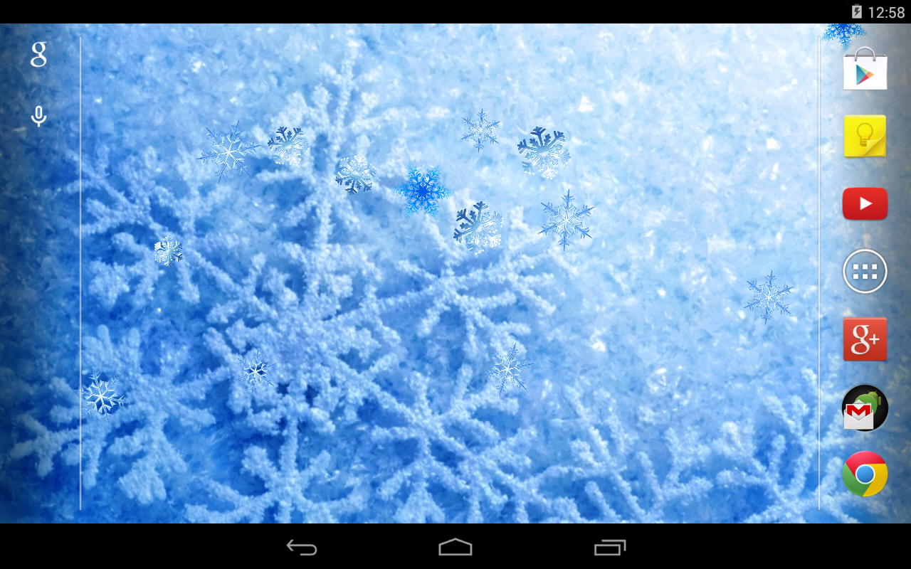 Snowflakes Live Wallpaper Beautiful Android That