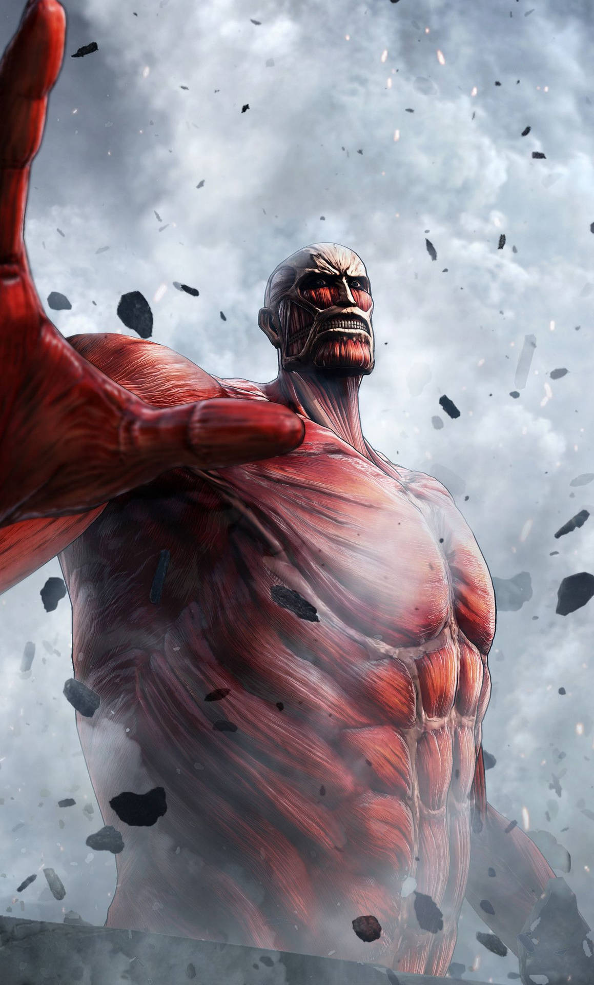 Colossal Titan Attack On iPhone Wallpaper