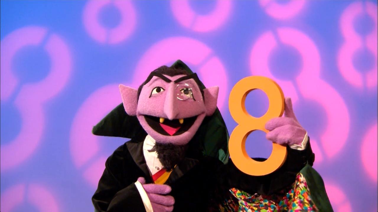 Eight Is Great Count Von Muppet