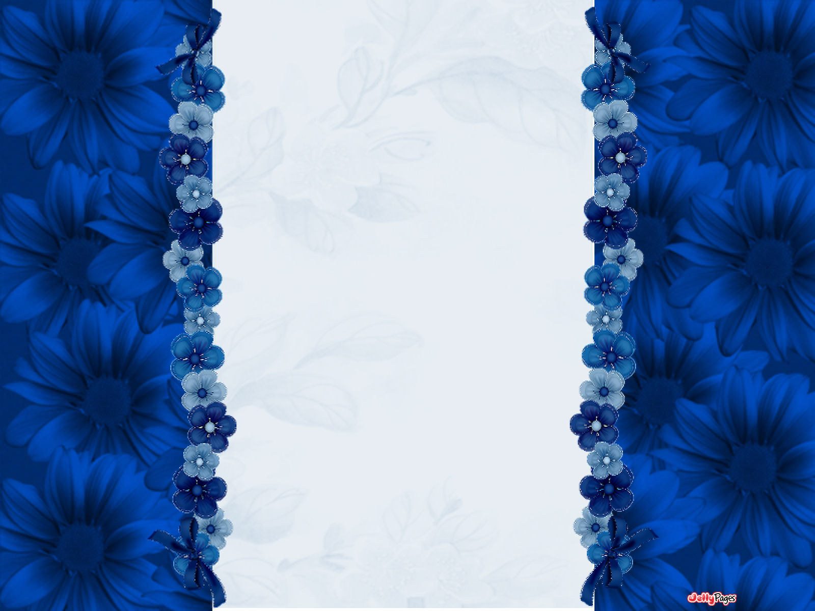Pretty Blue Flowers Blogger Layout Template amp Blog