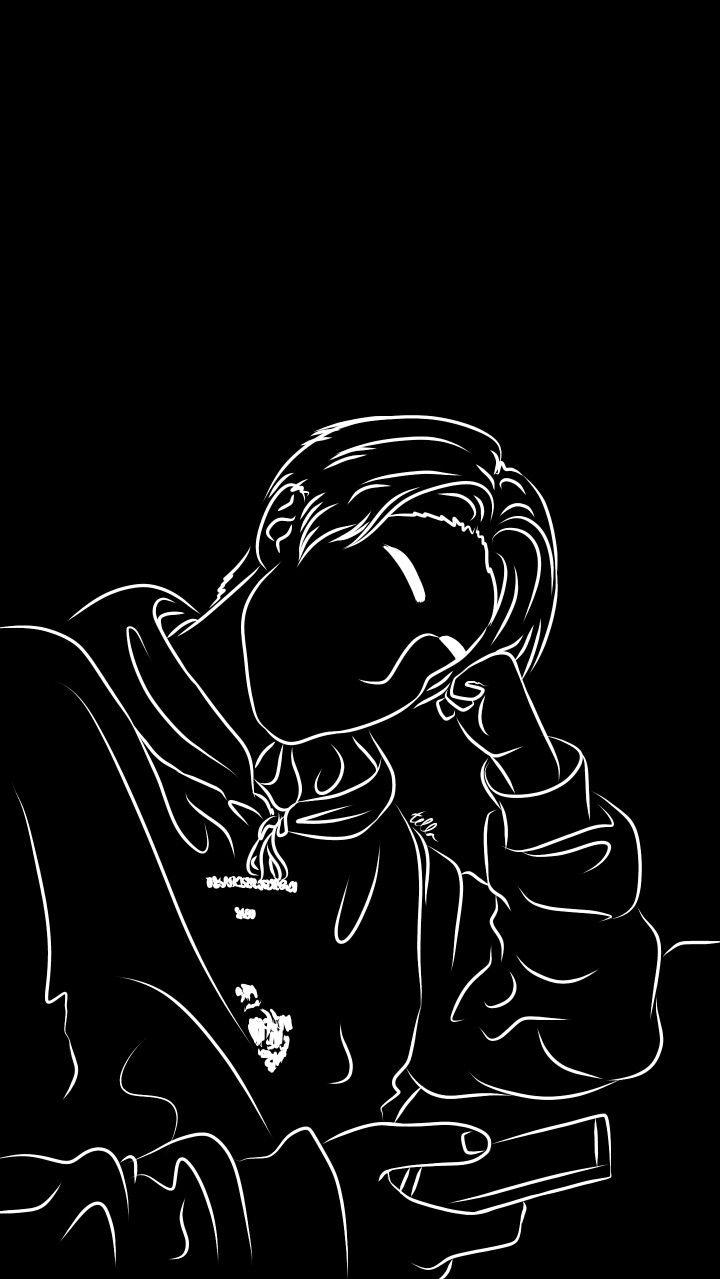 Black And White Wallpaper Art Drawing Line