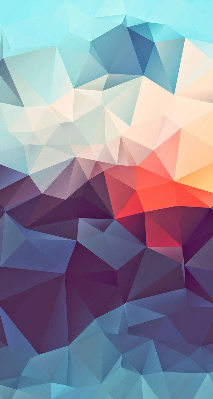 3d Phone Colorful Geometric Art Mountains H2u7jltprtyo8epc Wallpaper