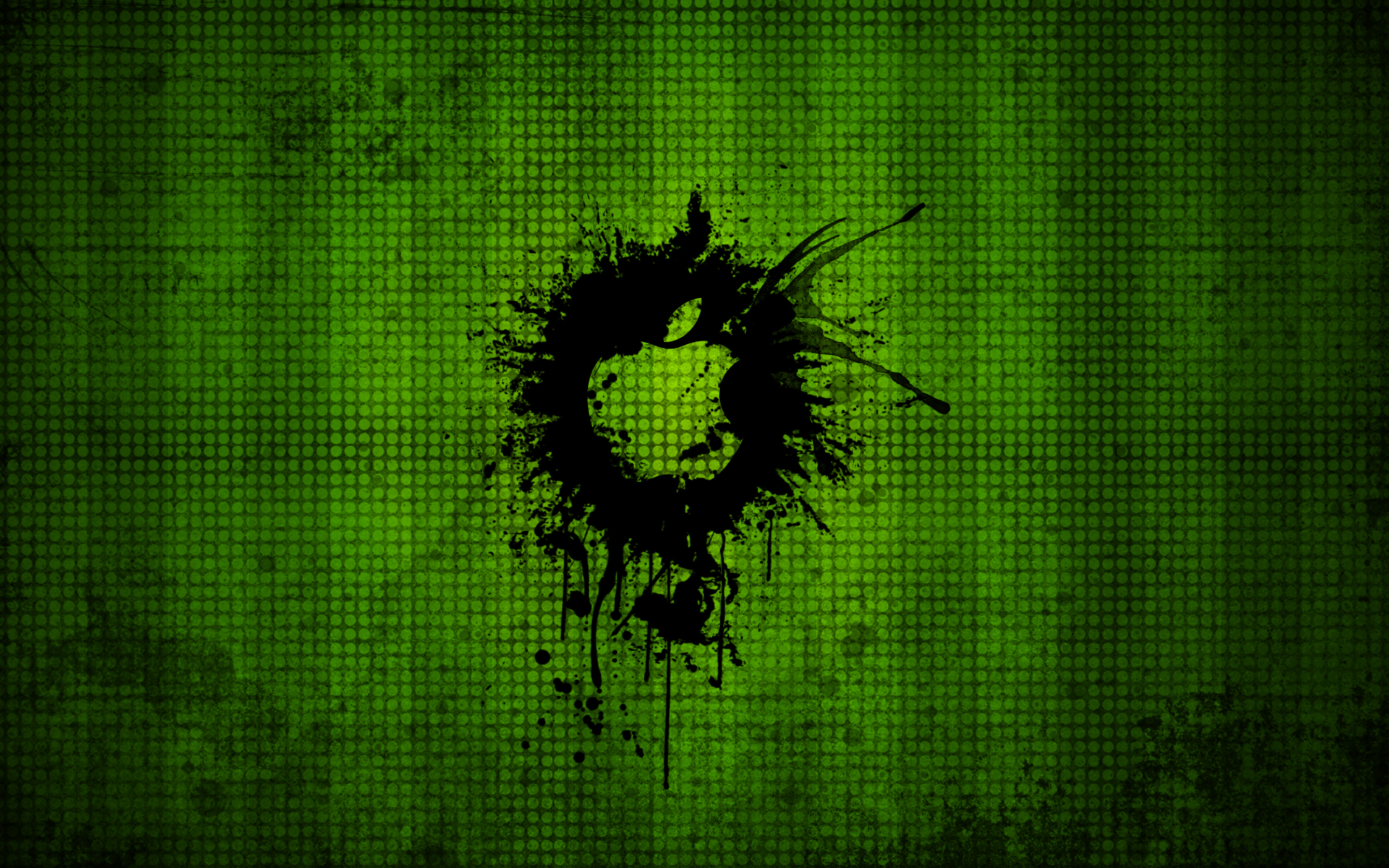 Crazy Grunge Apple Background Wallpaper