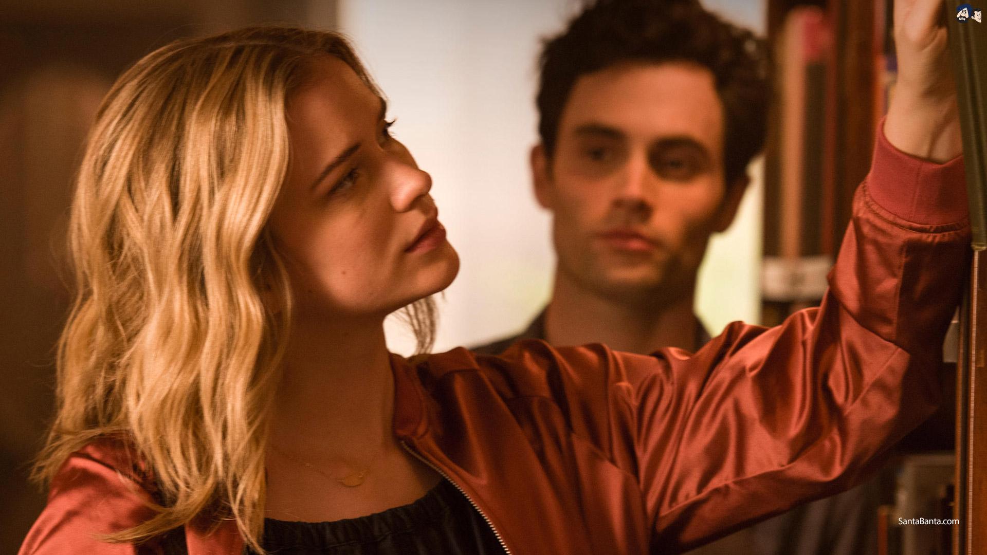 Love Quinn and Joe Goldberg in a scene from the Netflix series 'You'