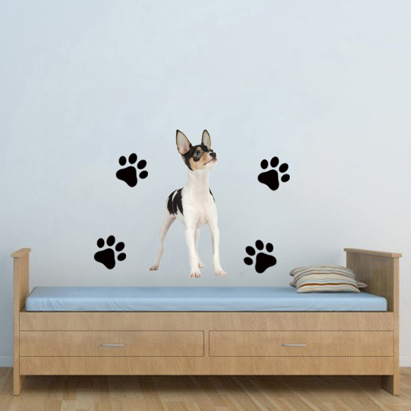 Free download Toy fox terrier peel and stick wall decal animal dog wall stickers [600x600] for