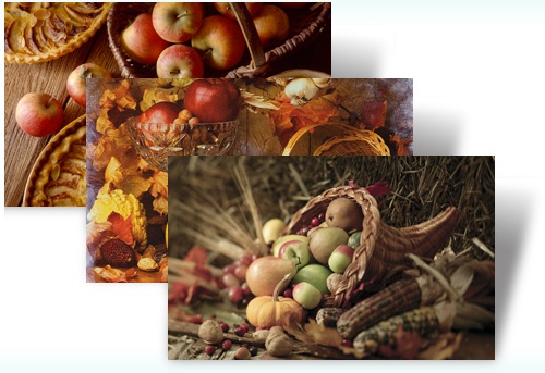 Thanksgiving Desktop Fun Autumn Bounty Theme For Windows