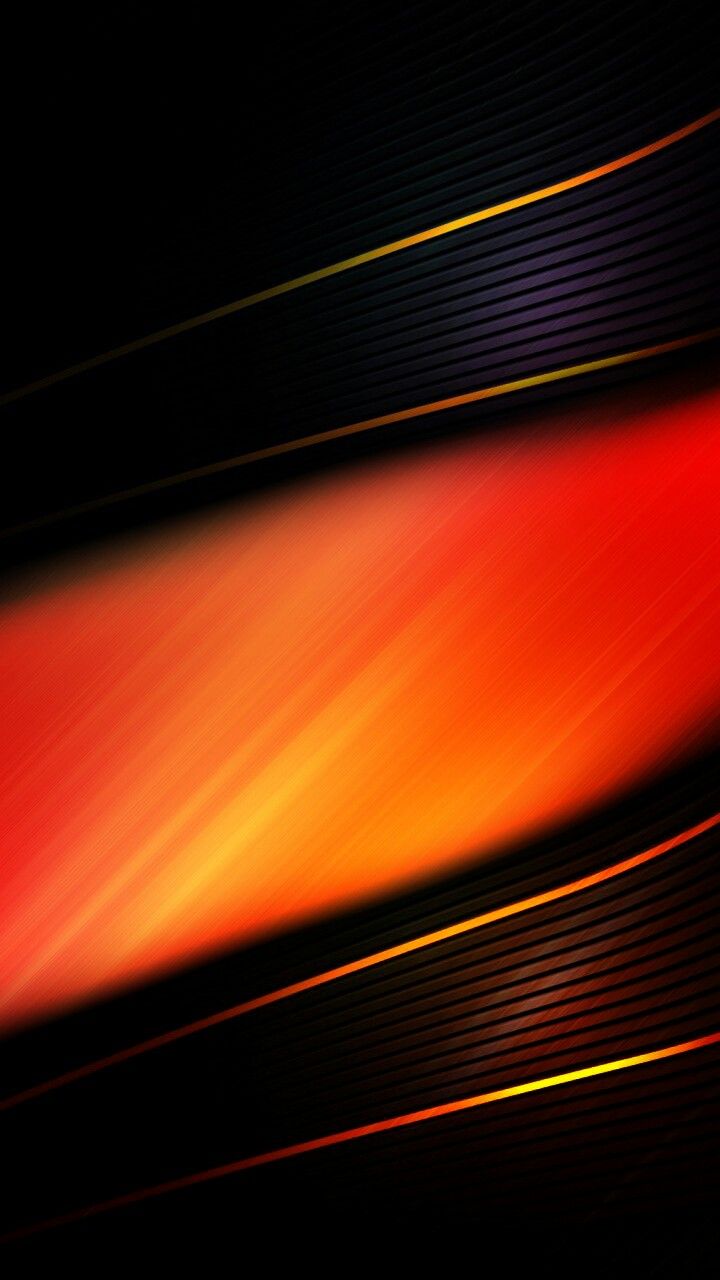 Blue Black And Orange Abstract Wallpaper