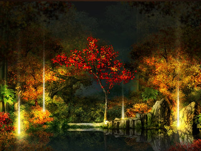 Oriental Night Bridge Wallpapers Oriental Night Bridge Myspace 640x480