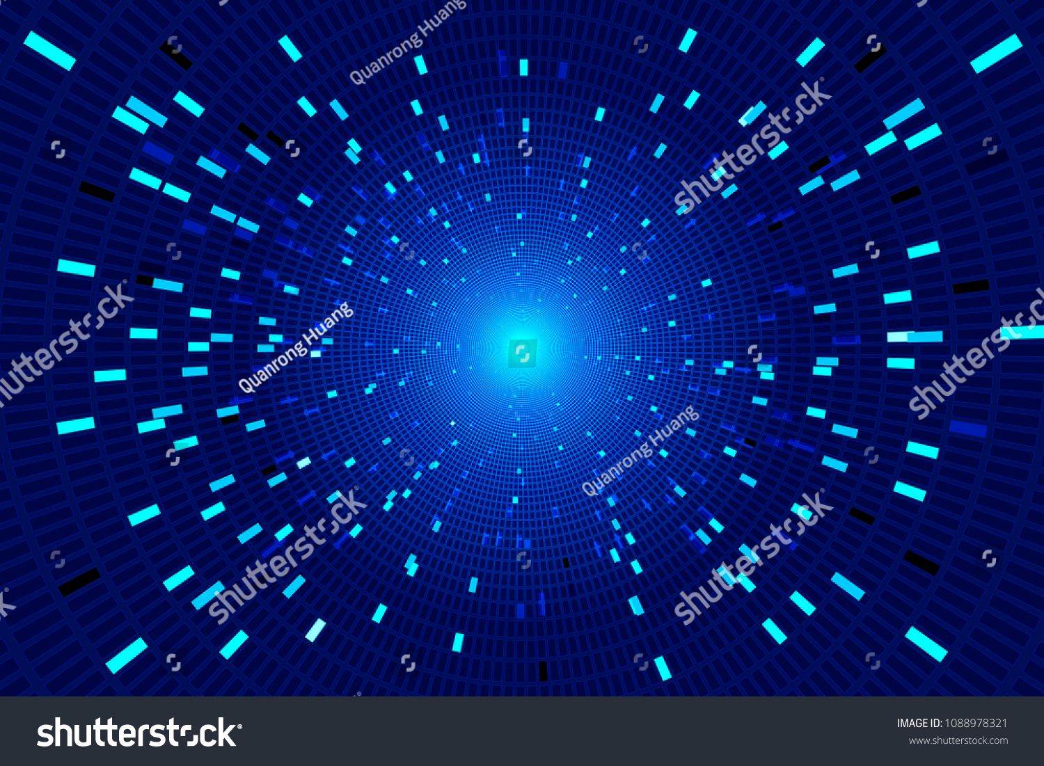 Abstract Science Fiction Futuristic Background Vision Of Super