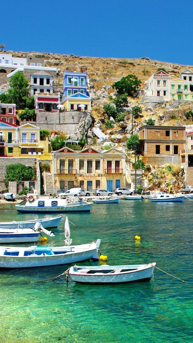 Greece Coast iPhone 5s Wallpaper