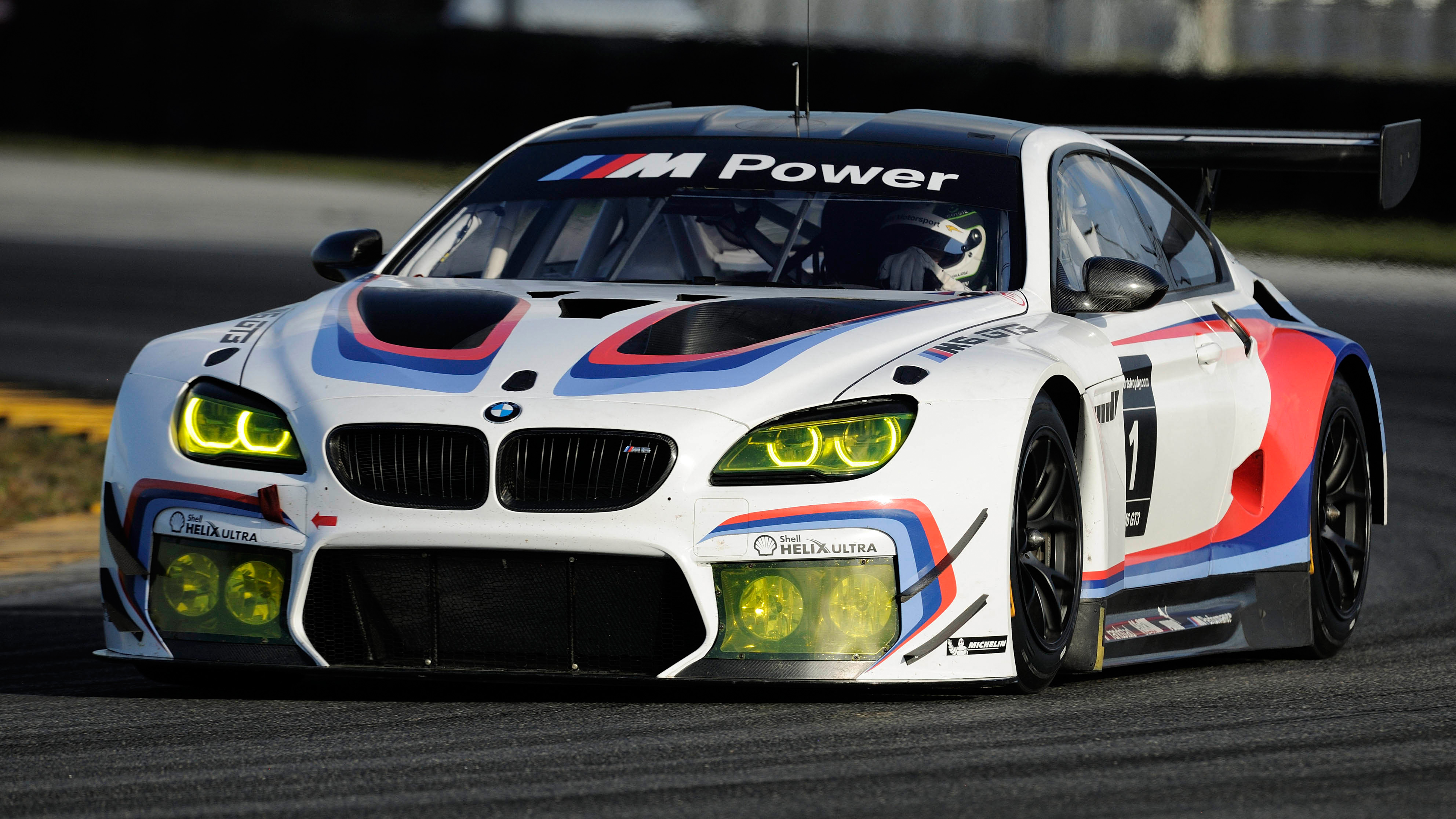 BMW M6 GTLM Race Car on Track