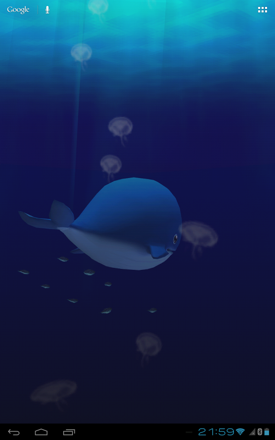 Little Whale 3d Wallpaper Screenshot