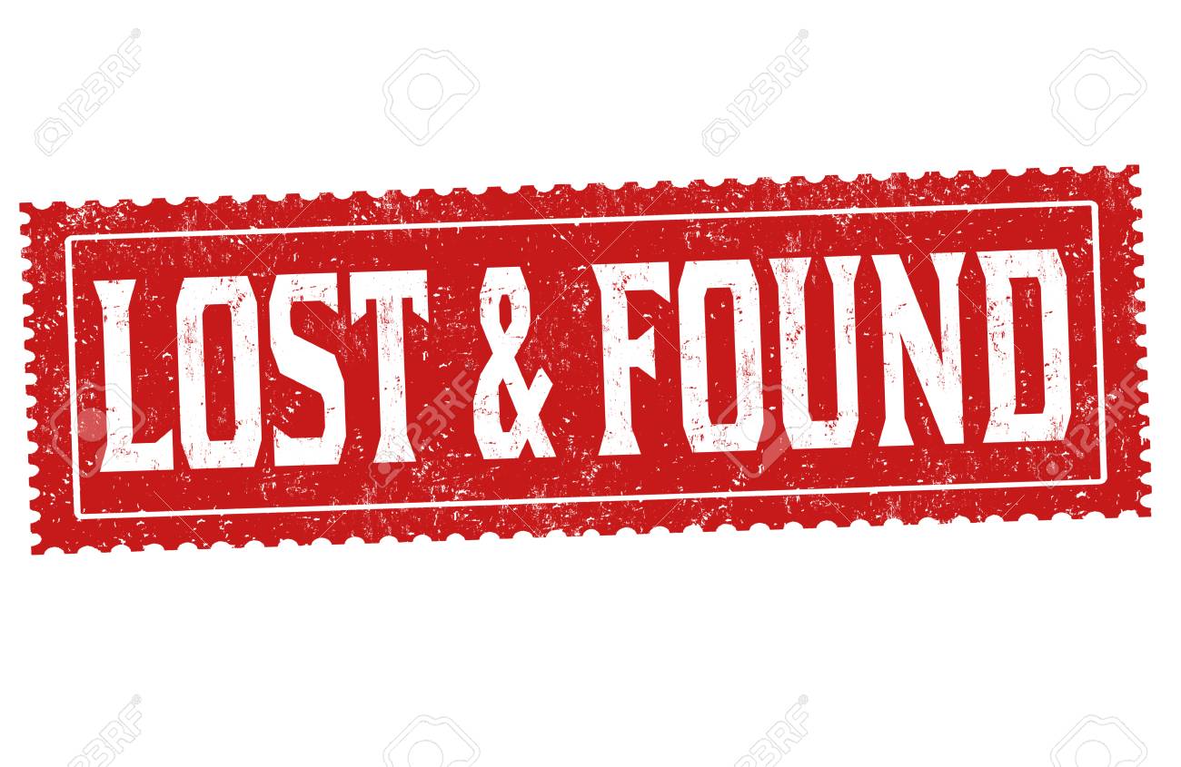 Lost And Found Grunge Rubber Stamp On White Background Vector
