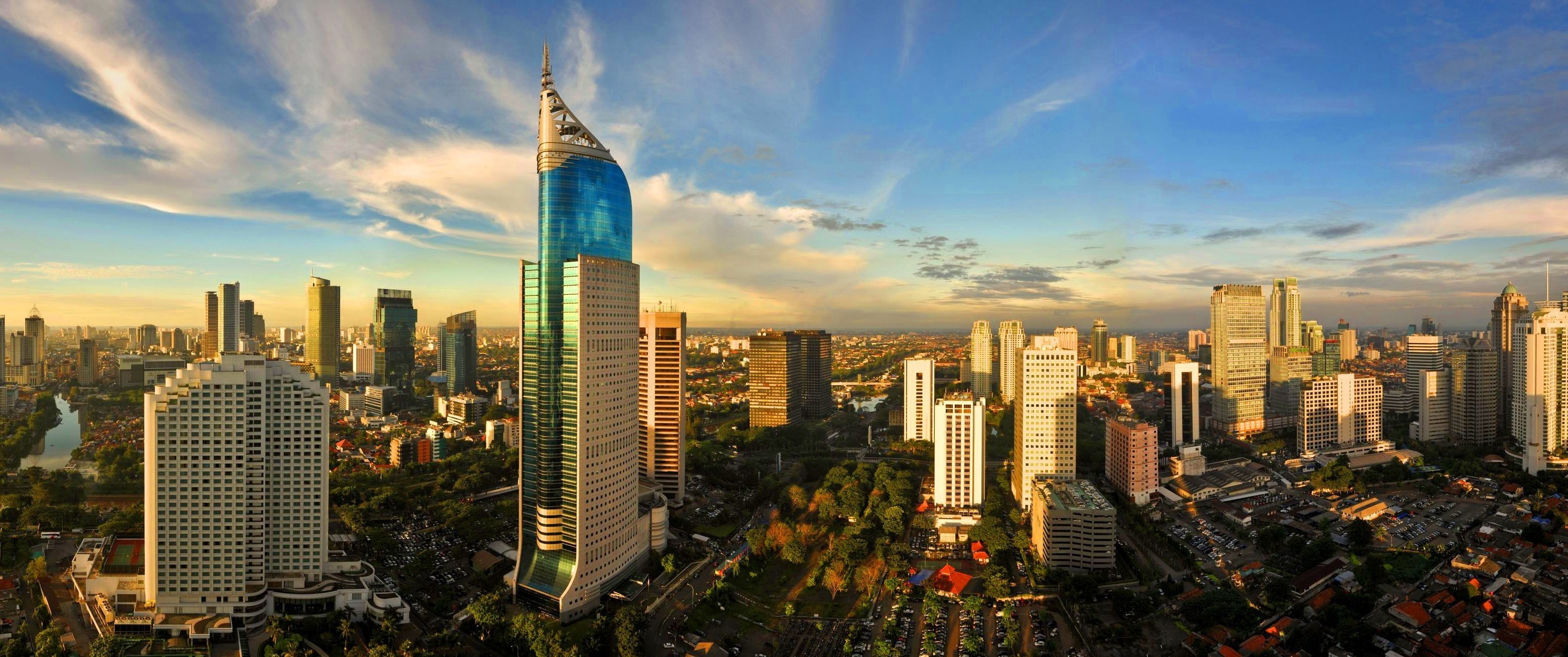 Cityscapes Indonesia Cities Skyline Jakarta Wallpaper