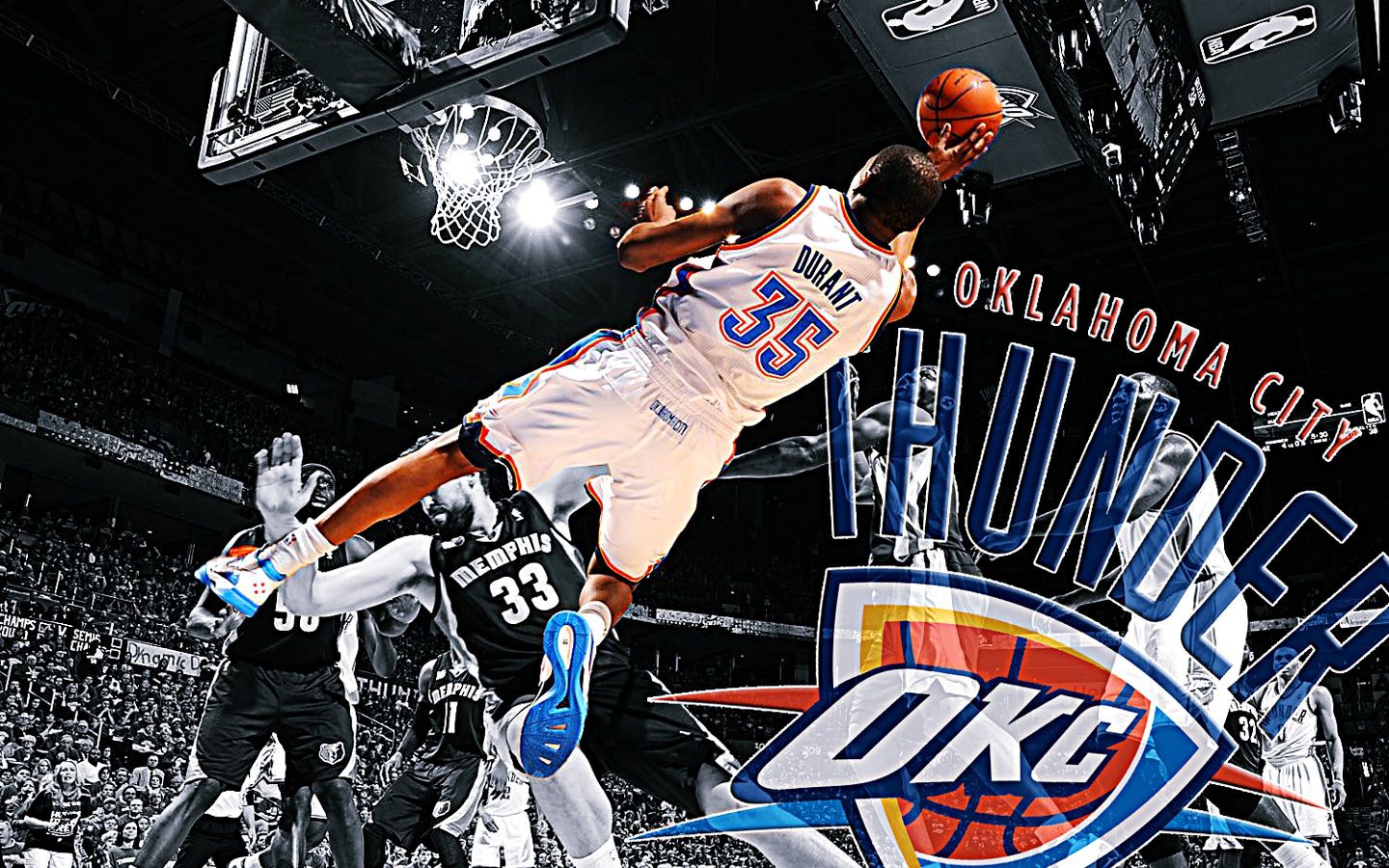 Basketball Wallpaper Kevin Durant Dunk