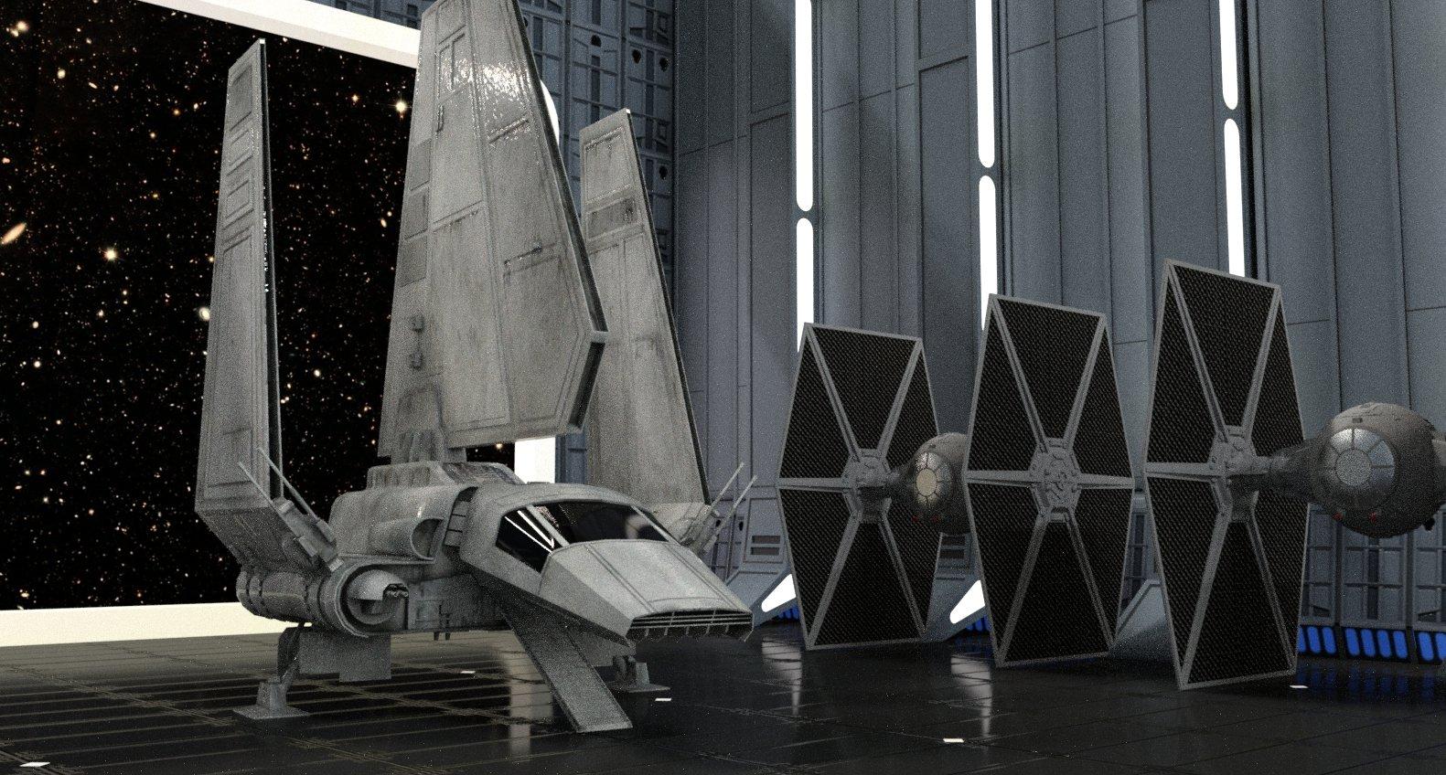 Star Wars Imperial Shuttle 3d Model By Dazinbane