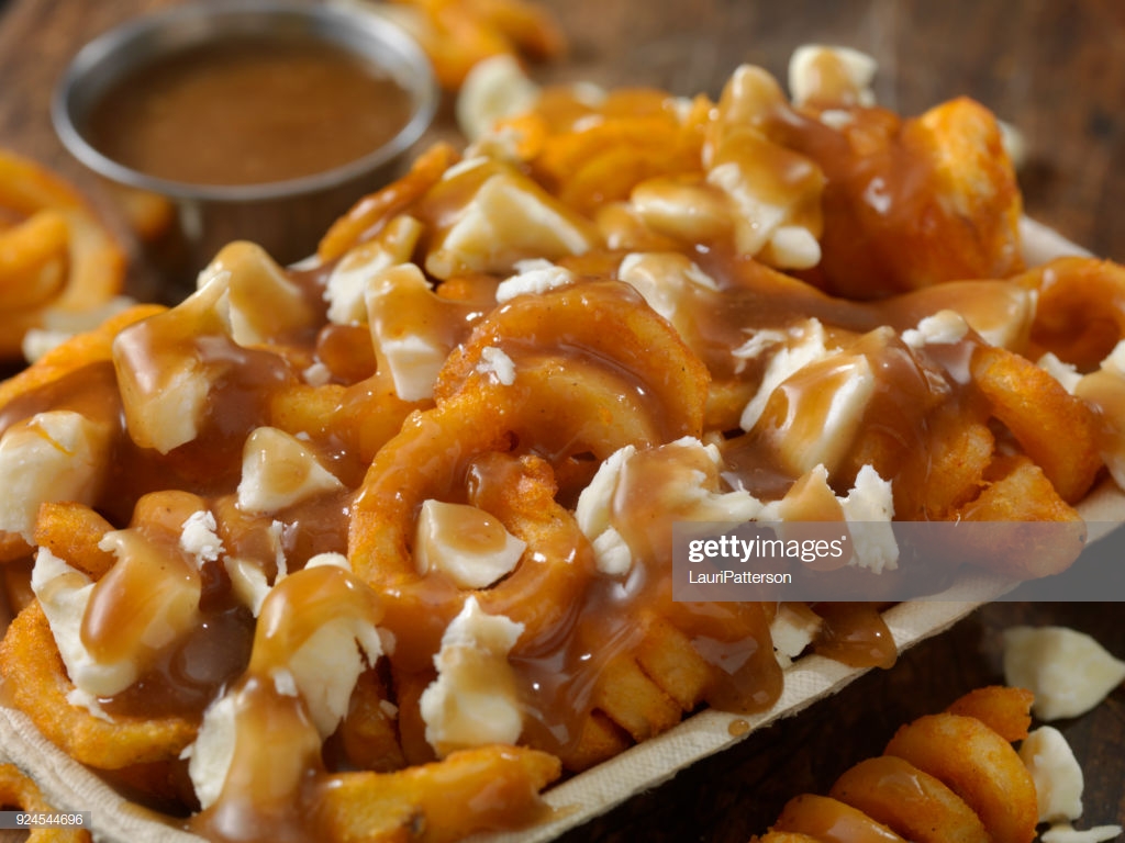 Curly Fry Poutine Stock Photo Getty Image