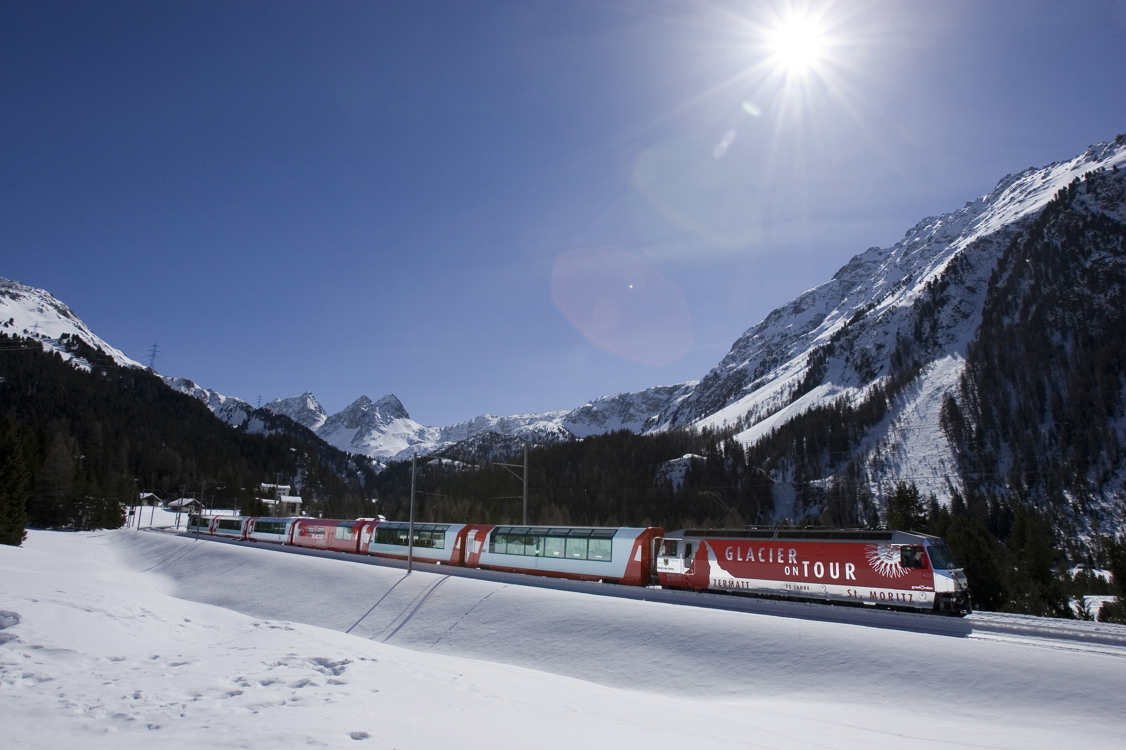 Beautiful Of Glacier Express In Switzerland Wallpaper HD