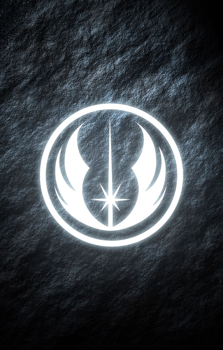 Jedi Order Star Wars Phone Wallpaper Glowing Symbol My Work