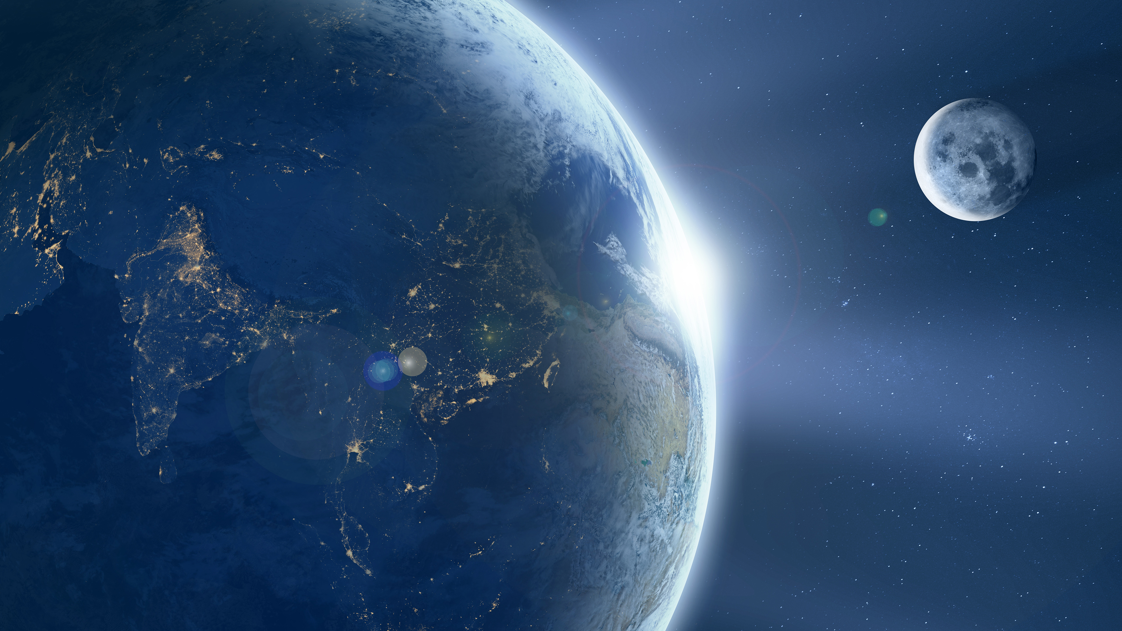 Earth From Space Desktop Background