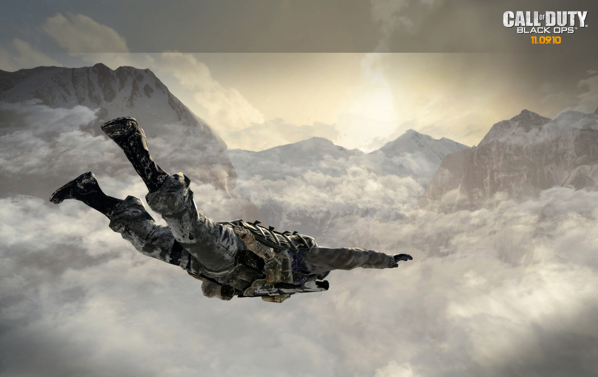 CIA Soldier in Midair  Free Call of Duty Black Ops