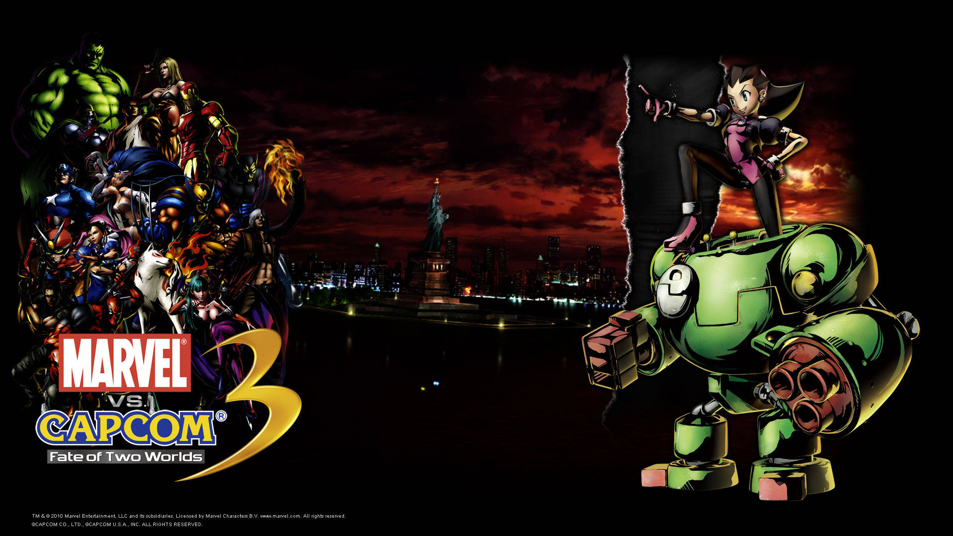Marvel Vs Tron Bonne Ivqpxemy56cd2rzl Wallpaper