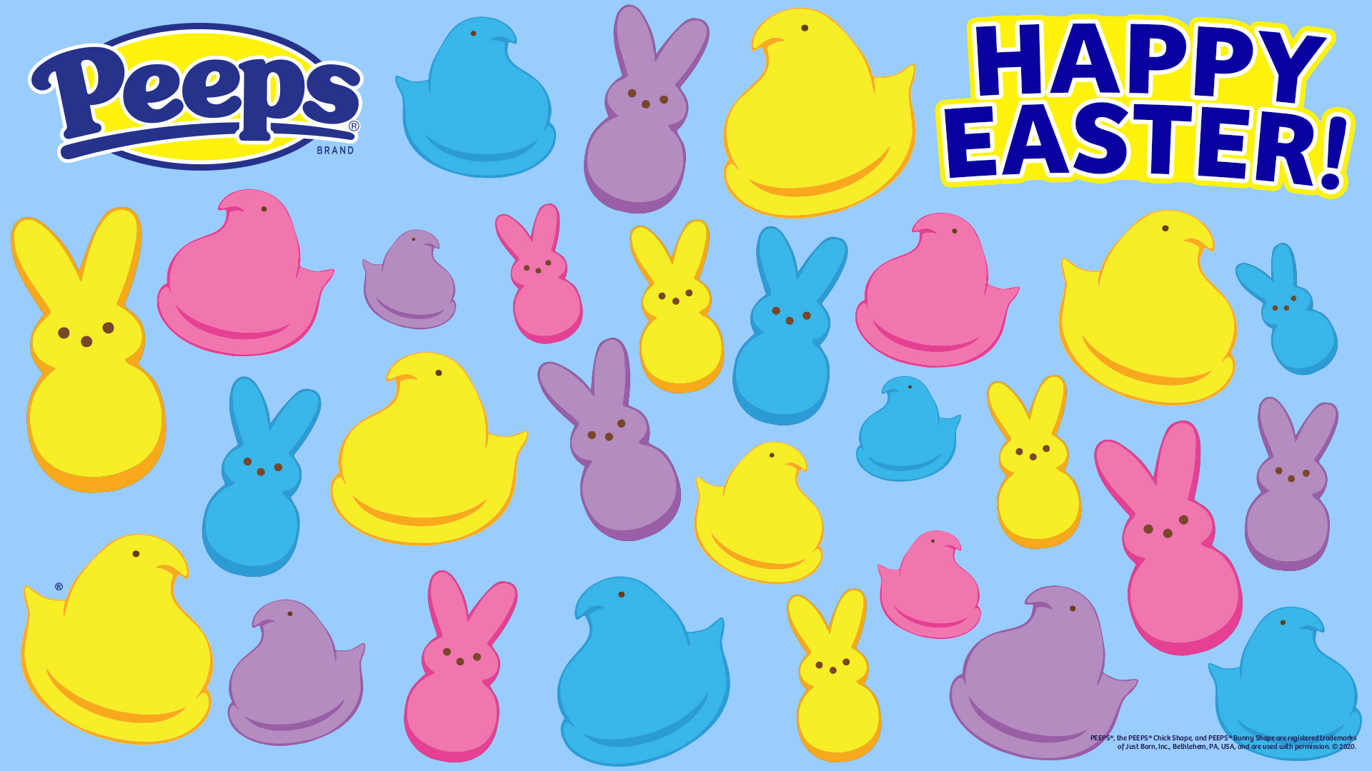 Peeps Zoom Background For Your Easter Video Chats Pee Wee S