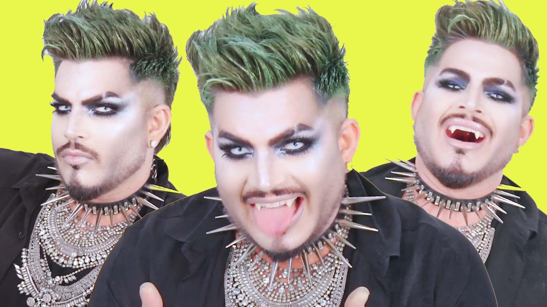 Check Out Adam Lamberts Easy Glam pire Halloween Makeup