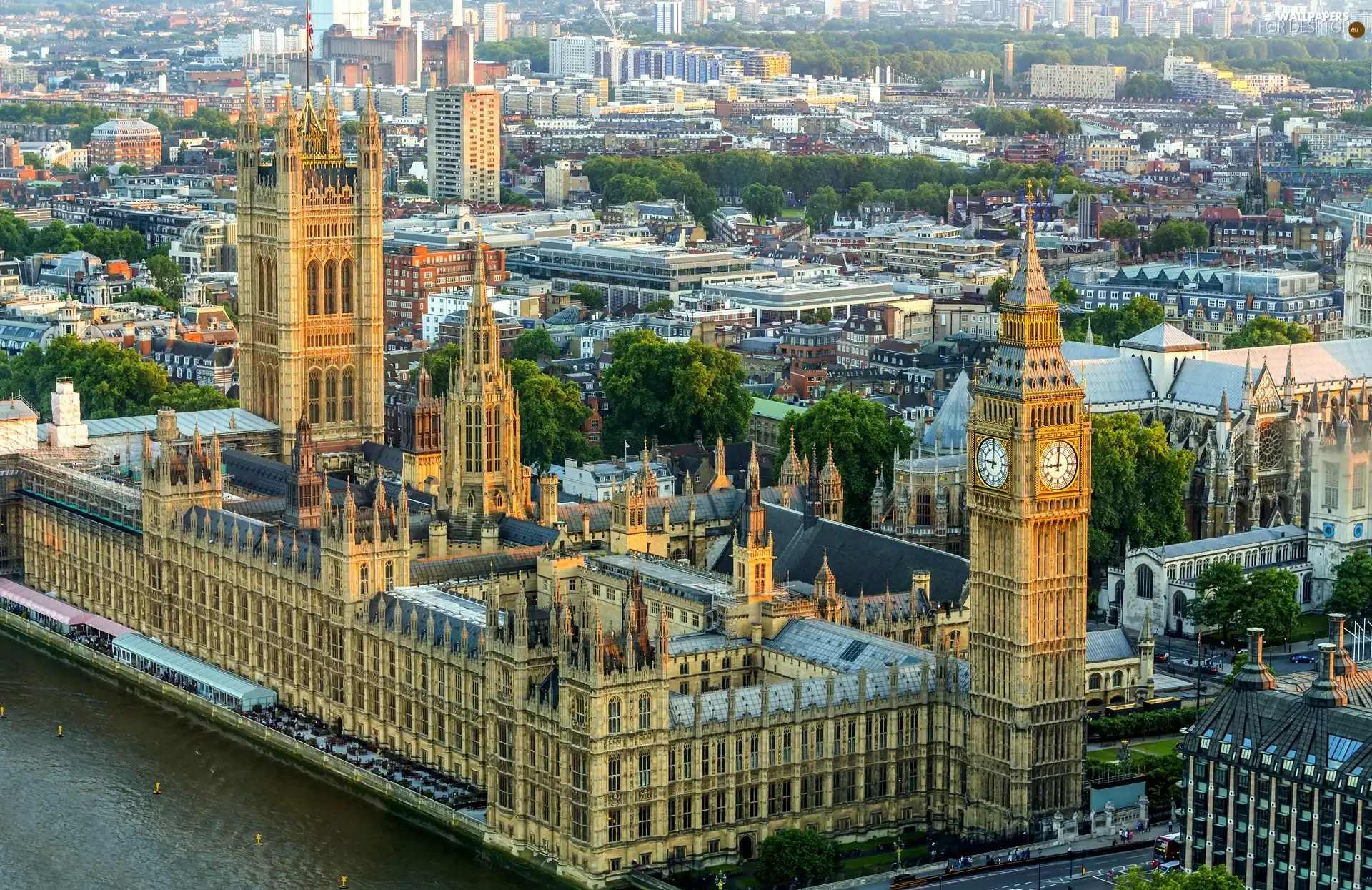 London Panorama Of City Wallpaper