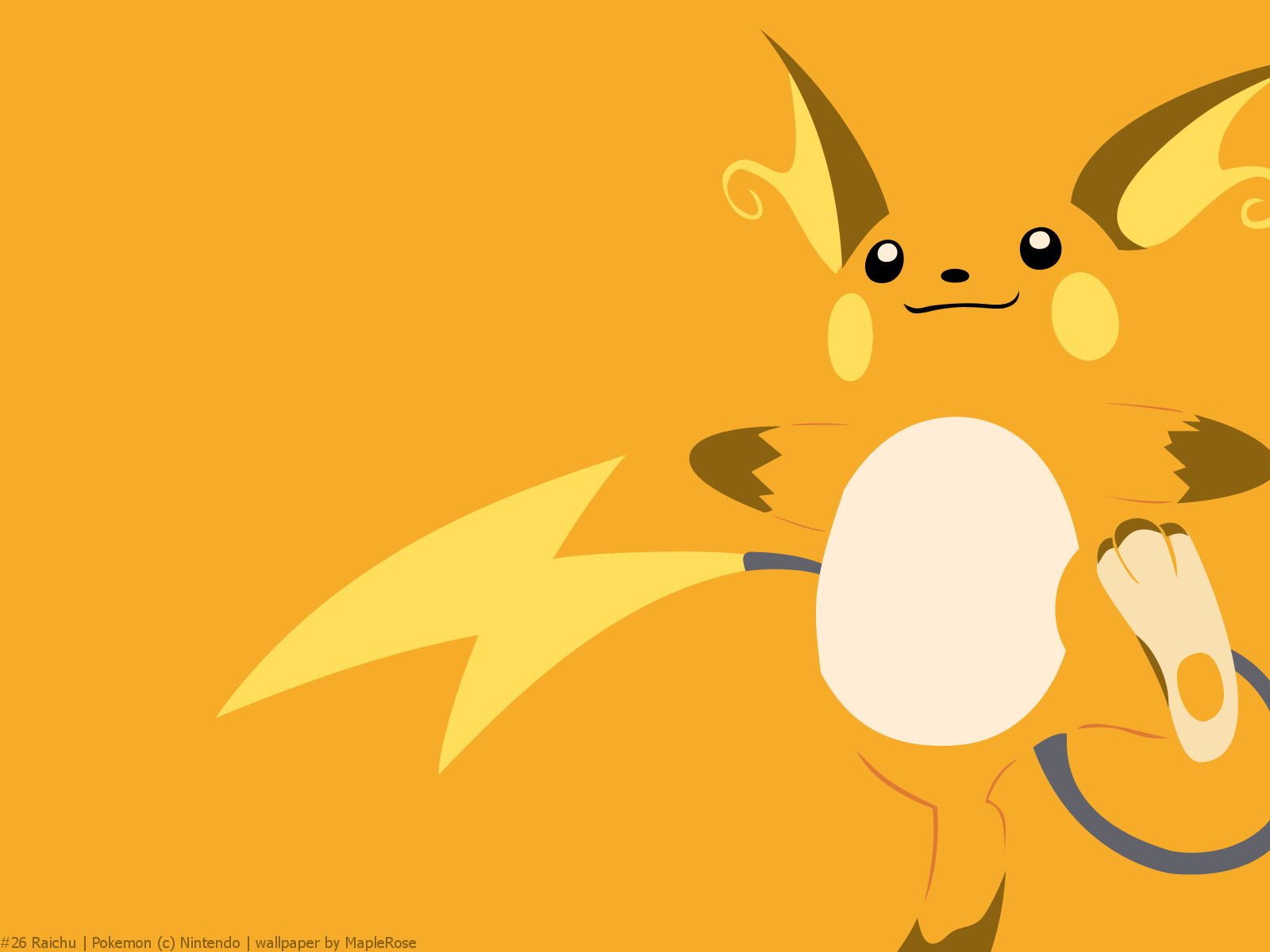Raichu A Mouse Pok Mon Of The Electric Element Is