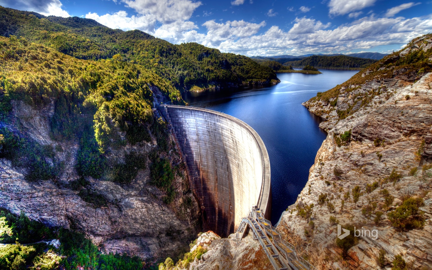 Gordon Dam Tasmania Australia Wallpaper HD