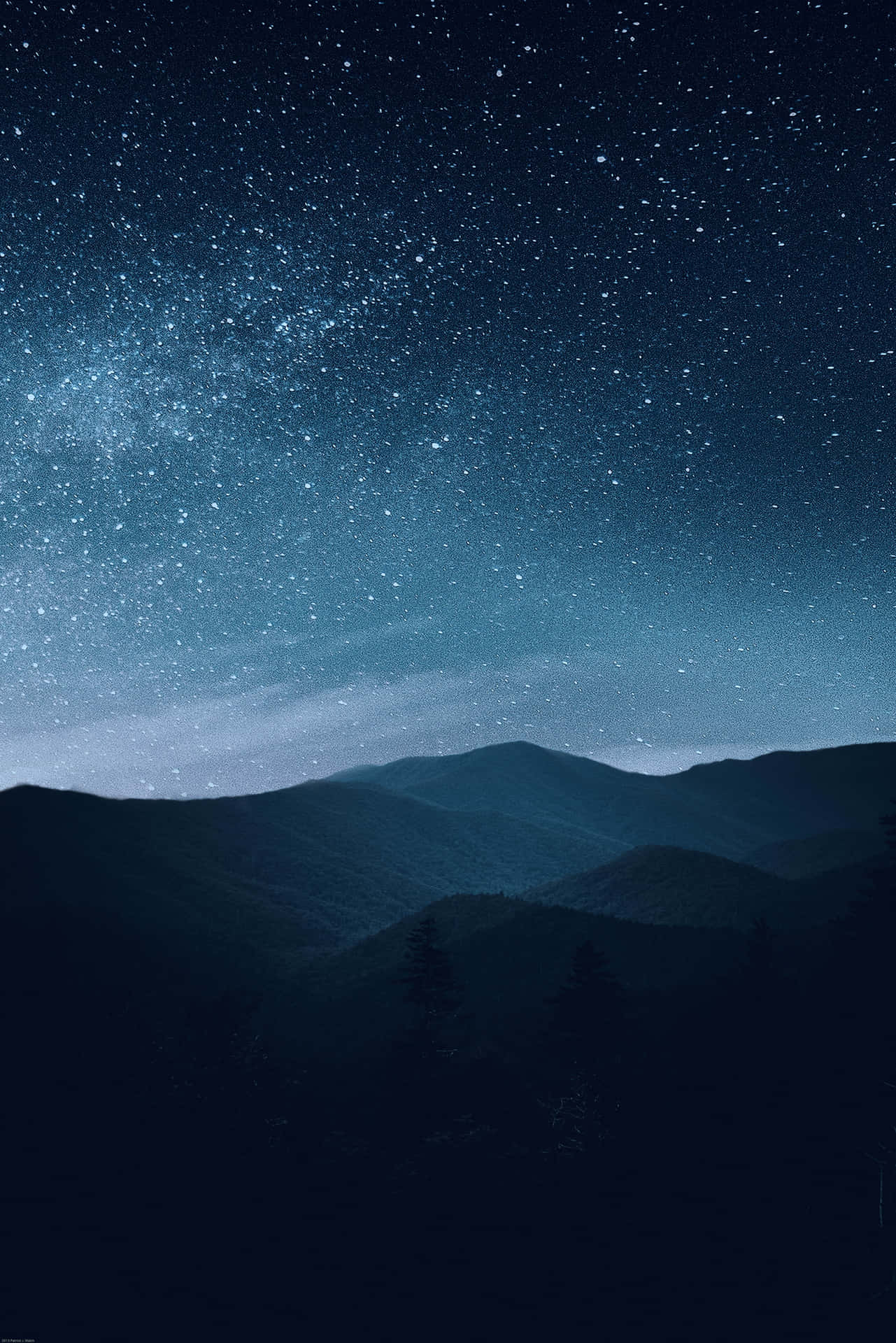 Blue Galaxy iPhone Wallpaper