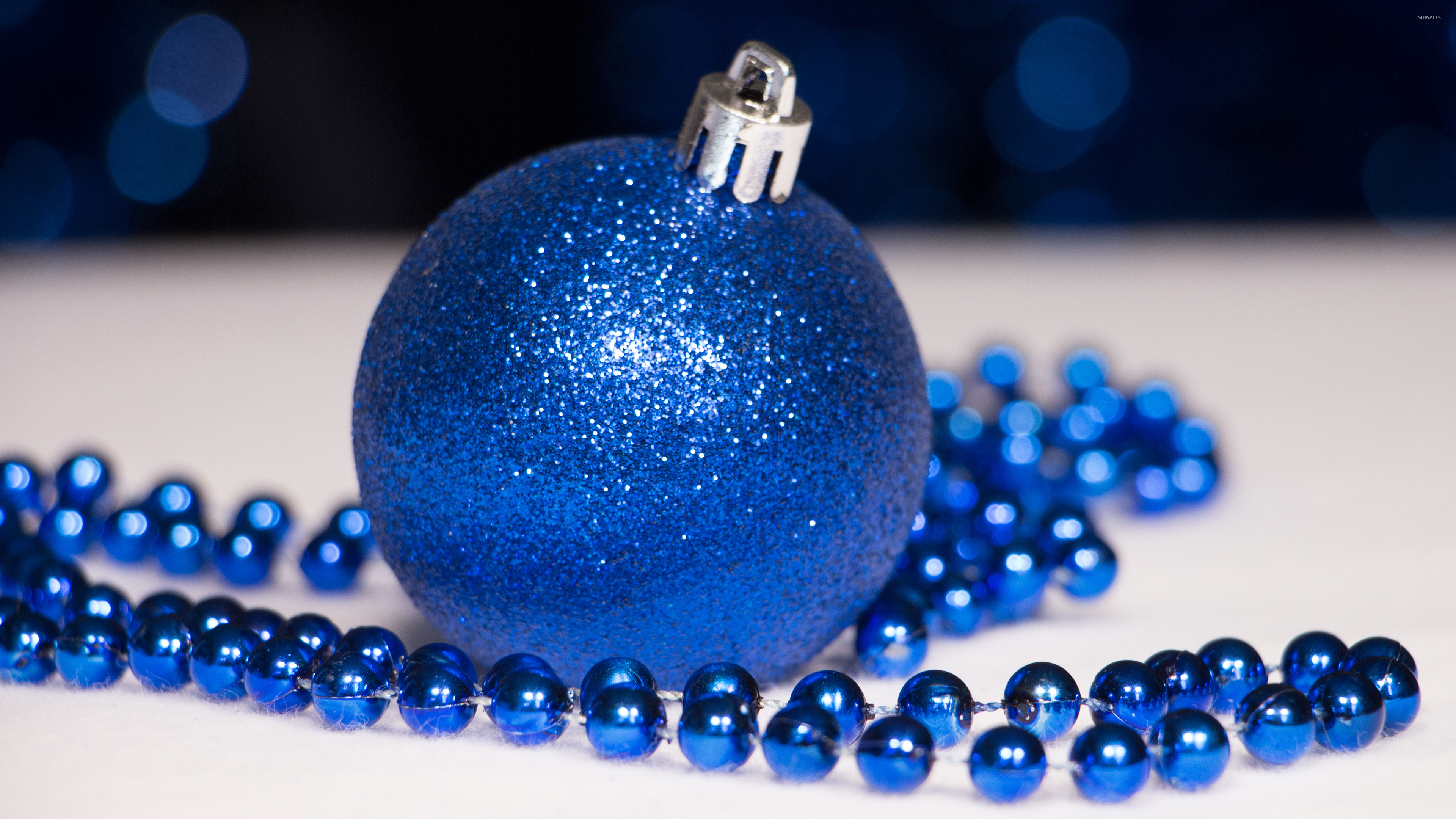 Blue Christmas ornaments wallpaper   Holiday wallpapers   51140