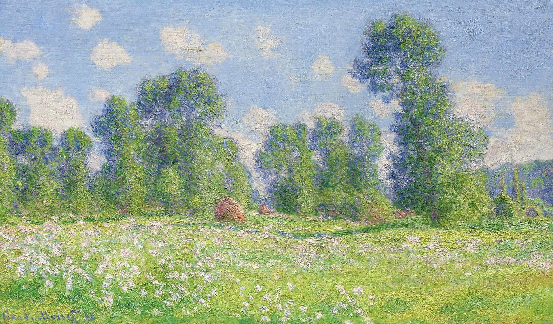 Claude Monet Painting Classic Art Nature Landscape Wallpaper HD