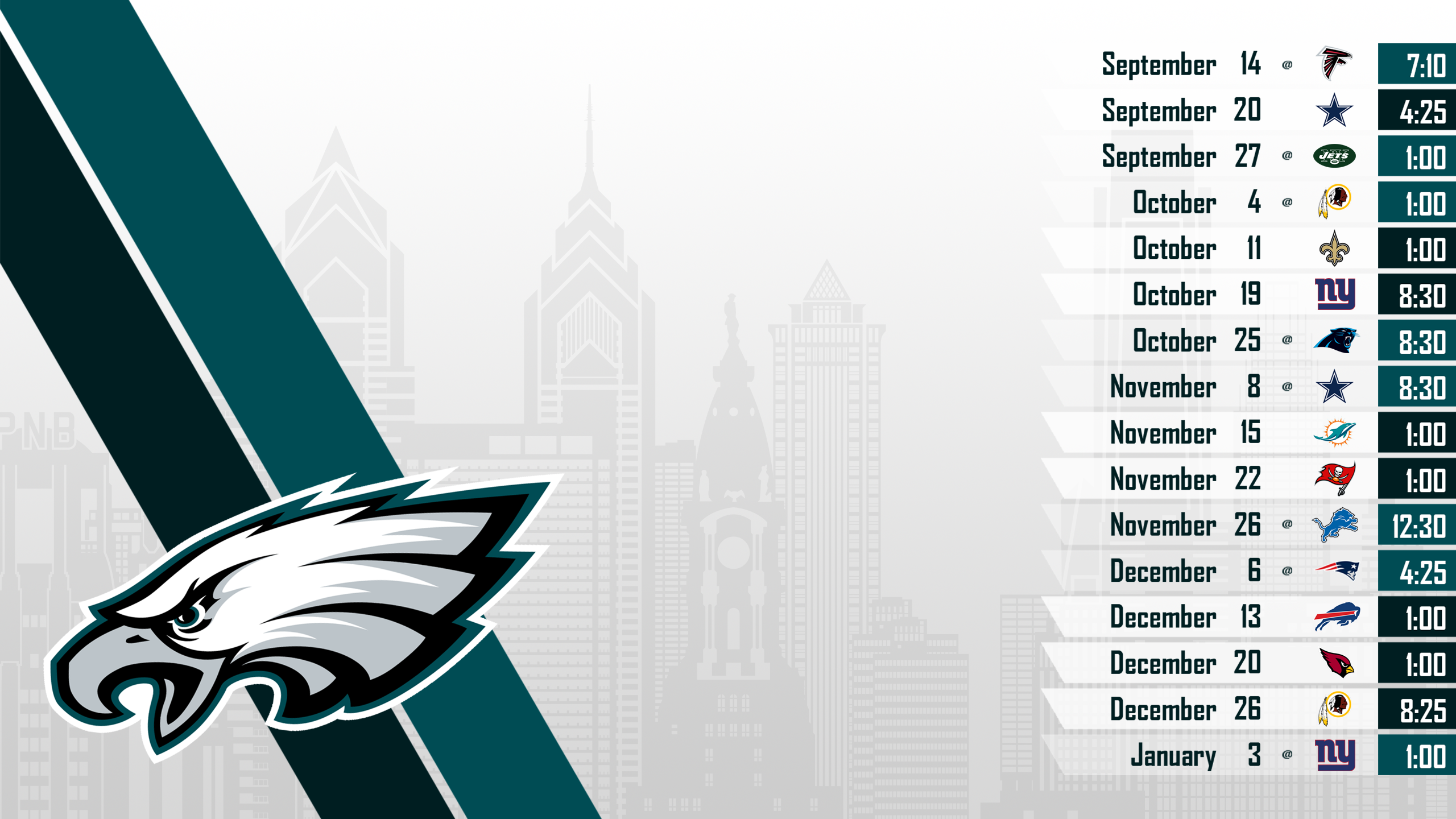 Free download Philadelphia Eagles Wallpaper HD [2560x1440] for your