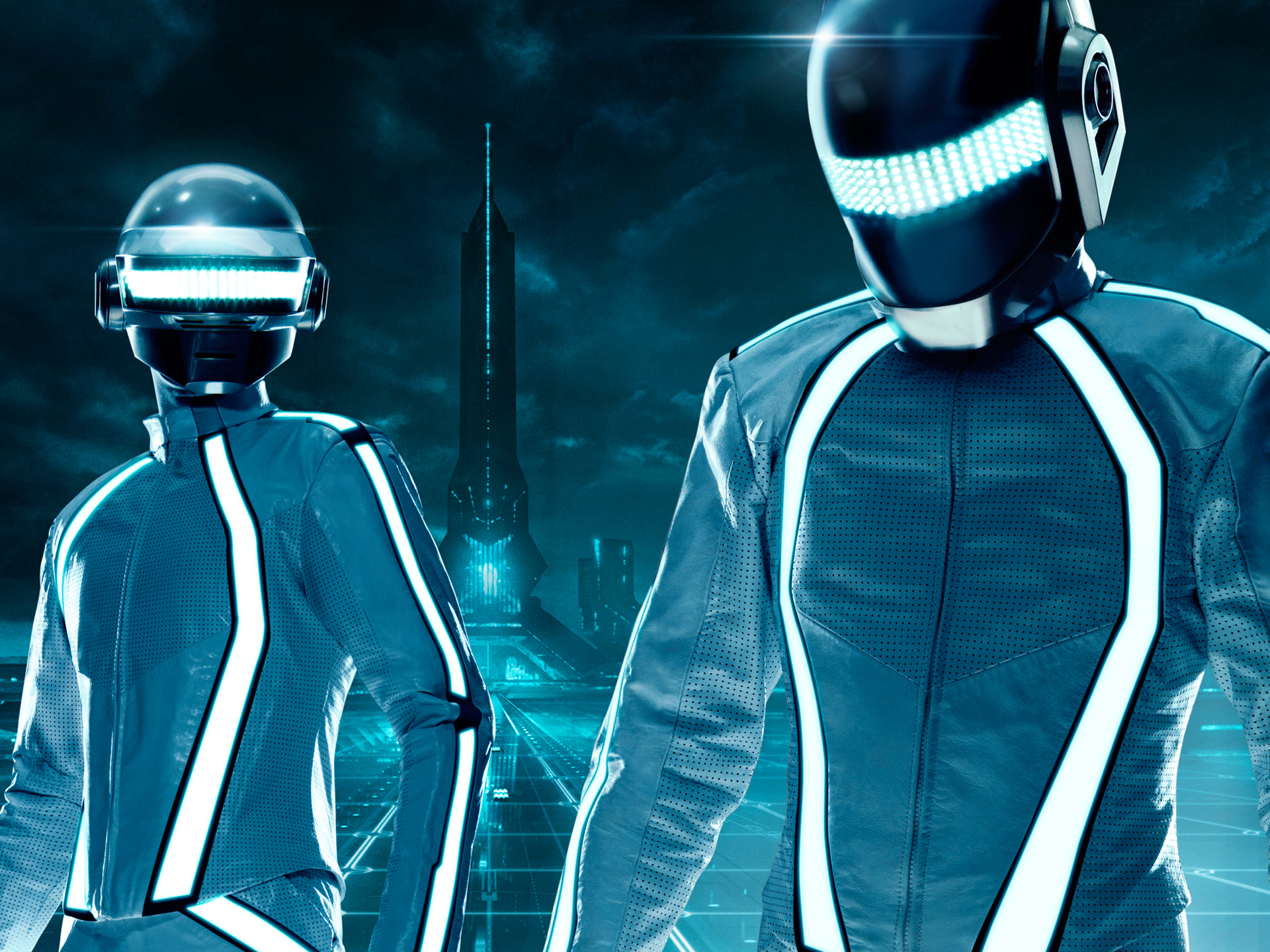 Daft Punk Duo Tron Legacy Wallpaper HD