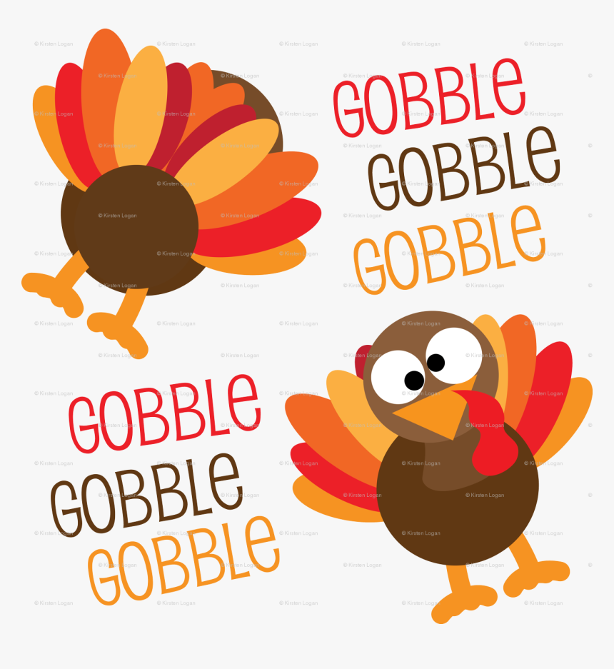 Gobble Funny Turkey Thanksgiving Wallpaper