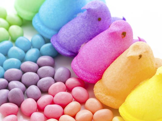 Easter Candy Peeps And Eggs