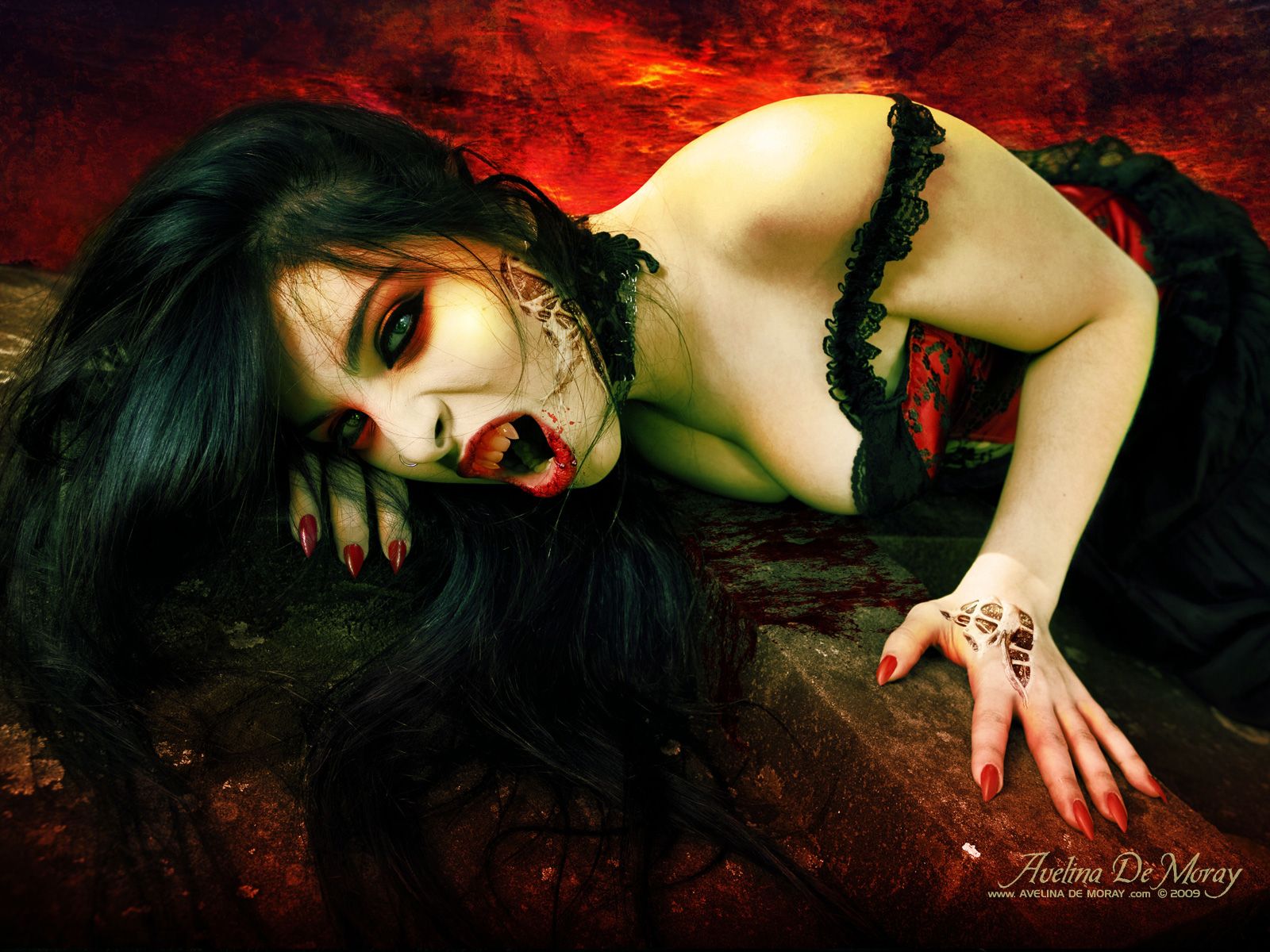 Gothic Dark Art Vampires Of Rookwood Desktop Wallpaper Nr