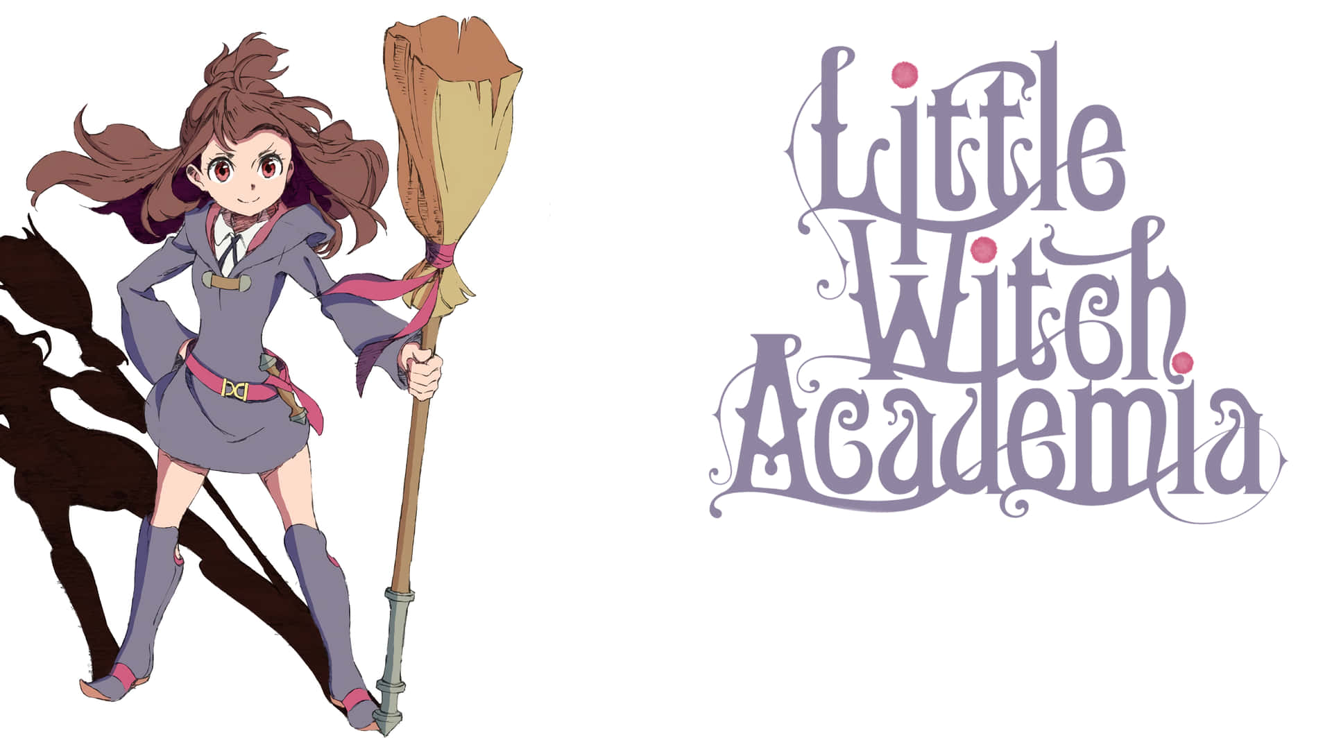 Little Witch Academia Logo White Wallpaper