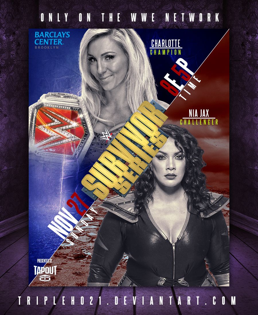 Survivor Series Charlotte Vs Nia Jax Poster By