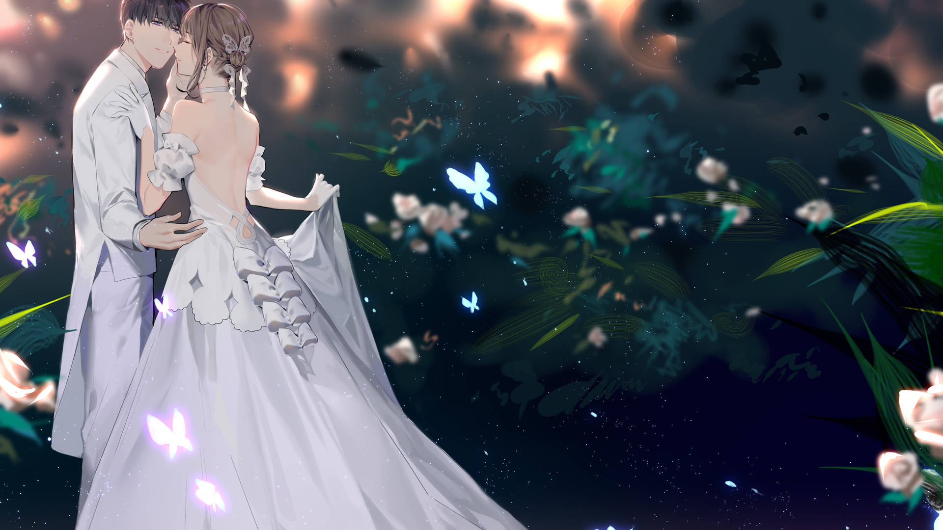 Cute Anime Couple Wallpaper